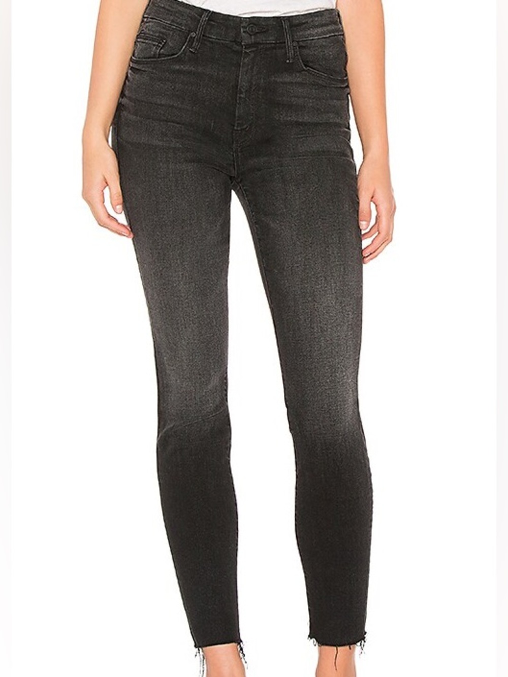 MOTHER HIGH WAISTED LOOKER ANKLE FRAY